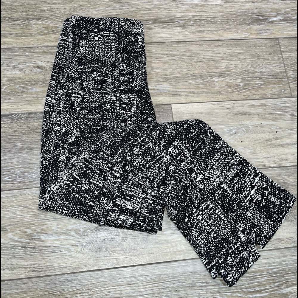 Tweed black and white dress pants